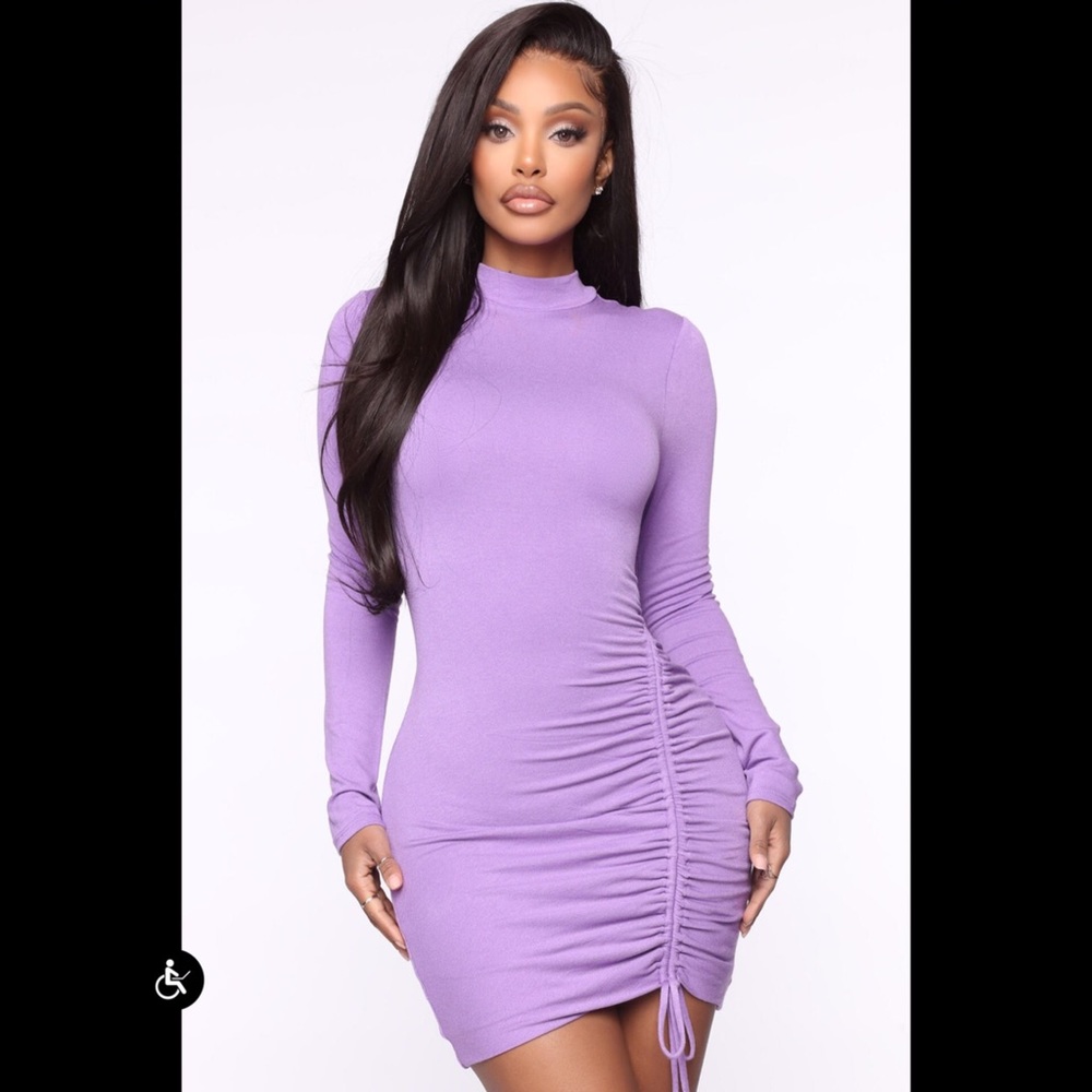Fashion Nova Lavender Dress Size L